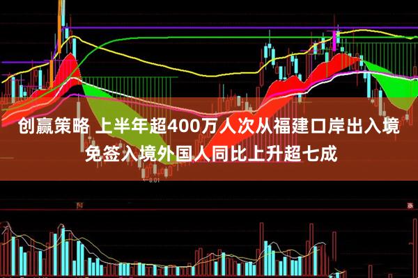 创赢策略 上半年超400万人次从福建口岸出入境 免签入境外国人同比上升超七成